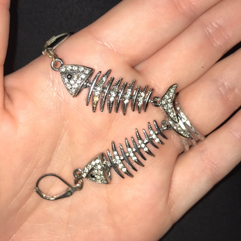 Skeleton earrings